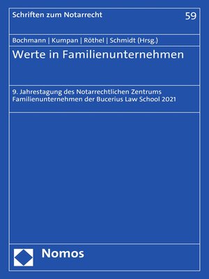 cover image of Werte in Familienunternehmen